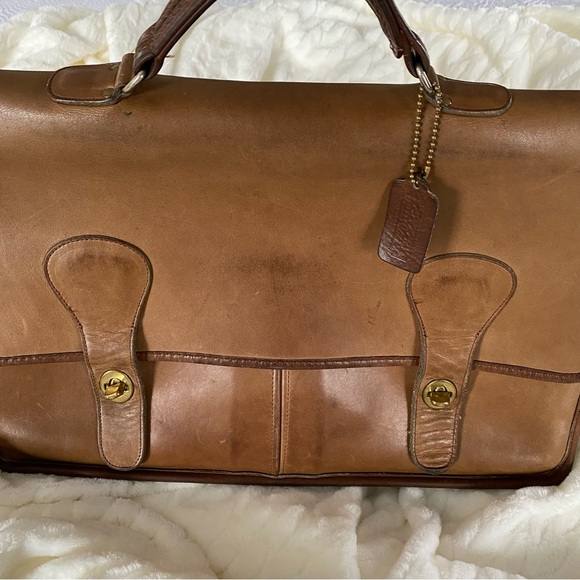 Vintage Coach Legacy Slim Briefcase - Tabac - Picture 6 of 16